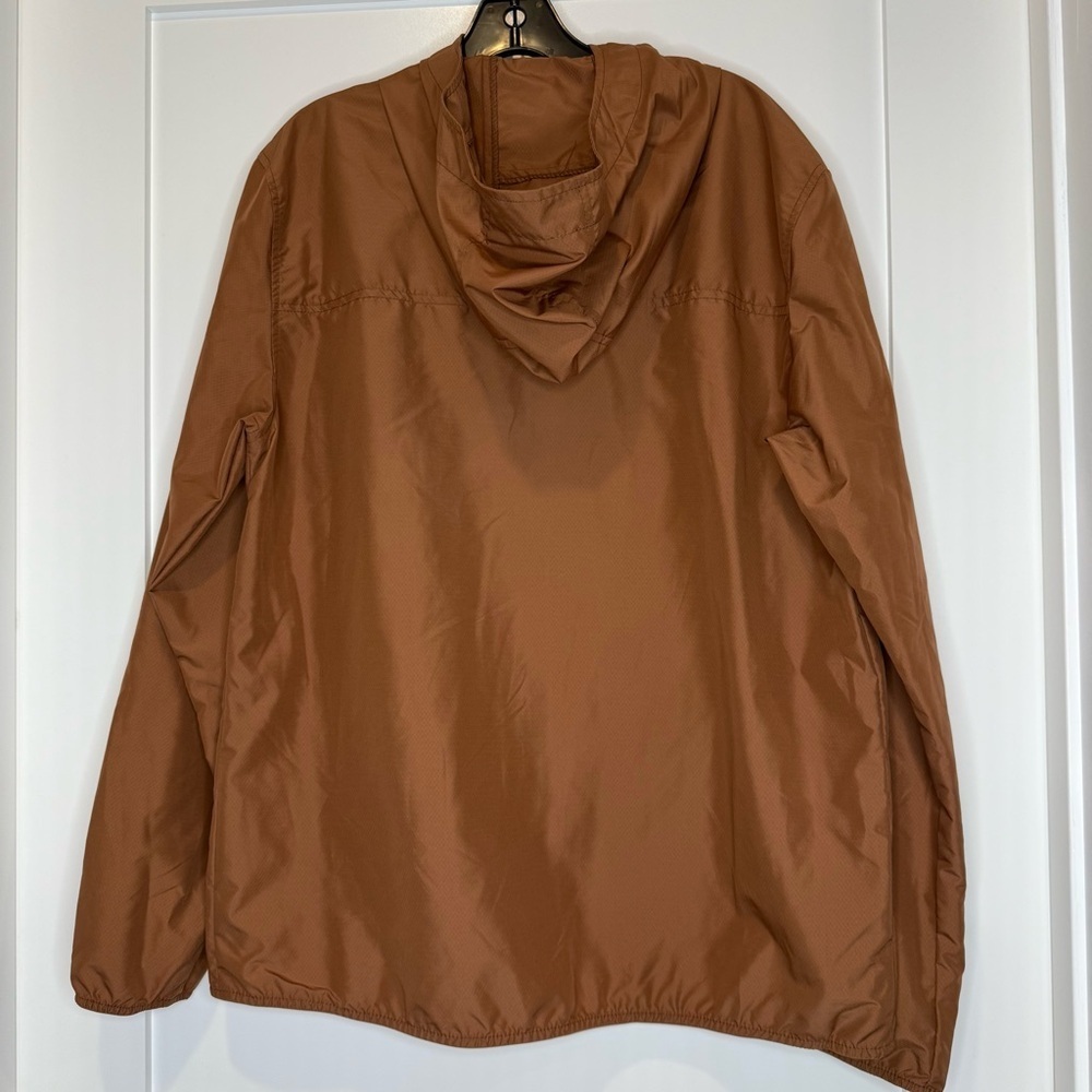 Herschel Supply Co. Packable Brown Voyage Wind Breaker Zip Up Jacket Size Medium - Picture 3 of 10